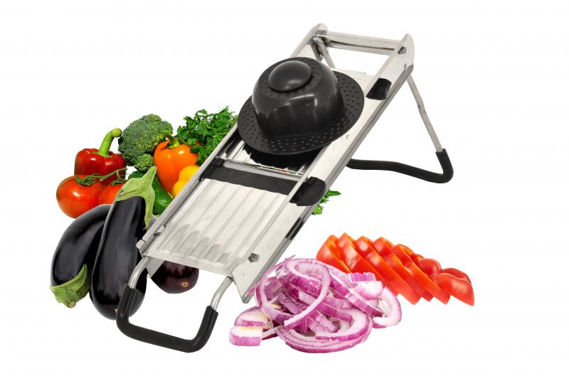 Stainless Steel Mandoline with 5 Interchangeable Blades